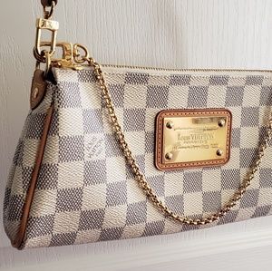 Louis Vuitton Eva Damier Azur Crossbody Shoulder Purse